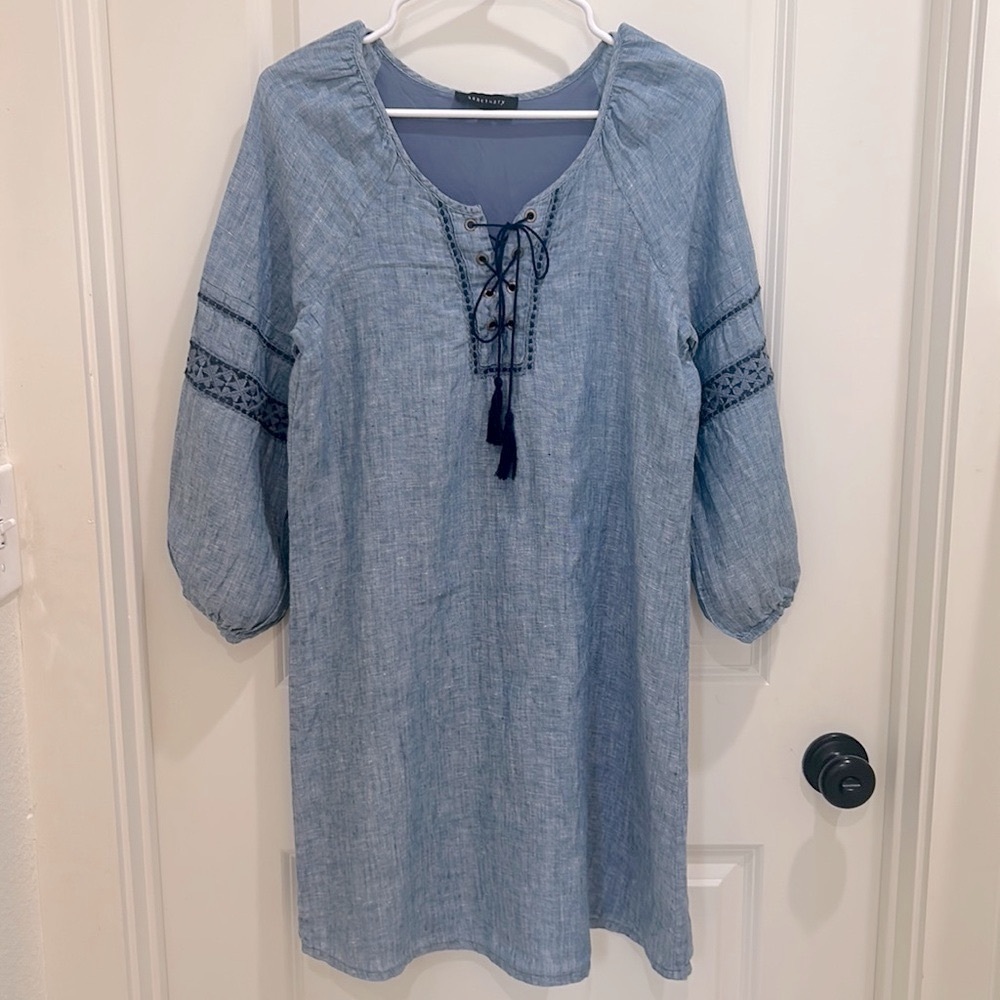 100% linen peasant style boho dress by Sanctuary